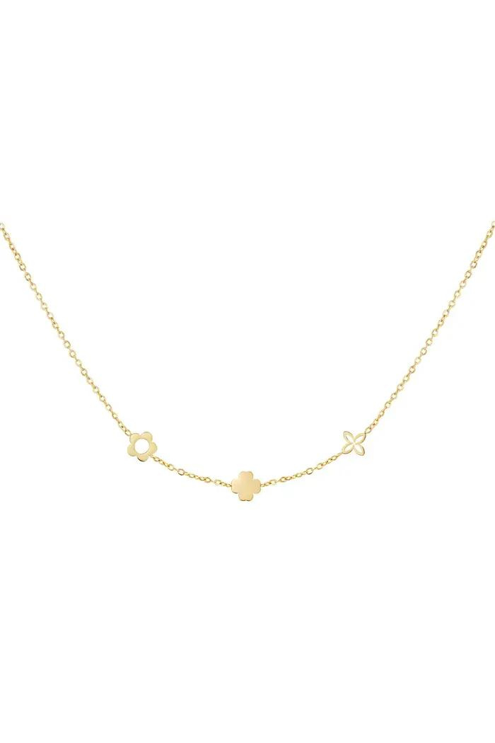 Minimalistische ketting bloemen
